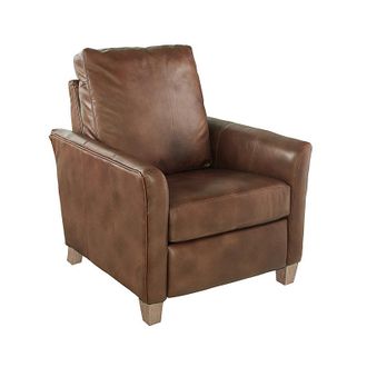 Ballard Designs Layla Leather Recliner - Cocoa - Ballard Designs