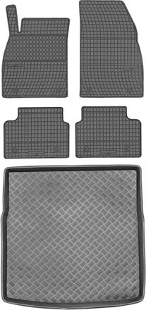 OEM Juego De Alfombrillas De Goma Para Coche Y Maletero Para Opel Insignia A Kombi (2008-2014)