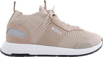 HUGO BOSS Mens Knitted-Upper Trainers, Brand Size 40 ( US Size 7 )
