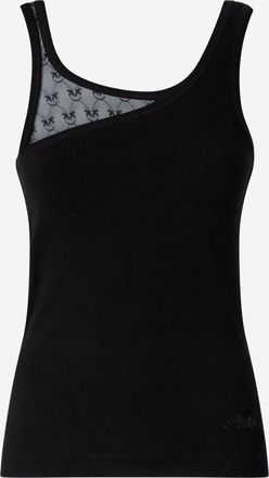 Pinko Pinko top van stretchkatoen met logo