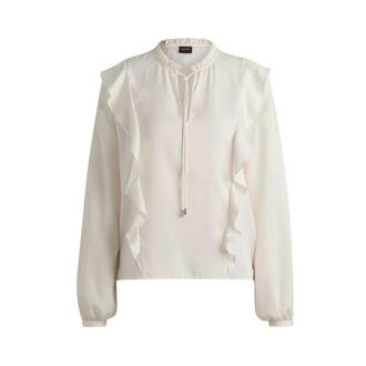 HUGO BOSS Donna, Camicette, Bianco, S, new