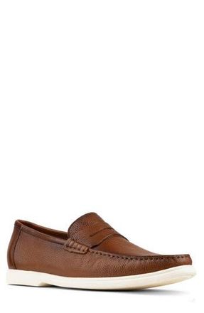 Donald J Pliner Clive Penny Loafer in Whiskey Leather at Nordstrom Rack, Size 10.5