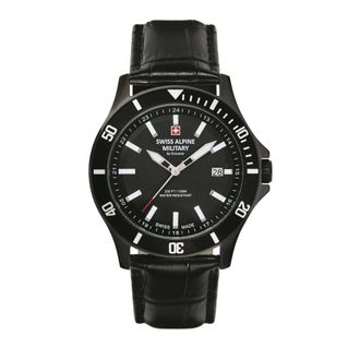 Swiss Alpine Military Accessoires, Heren, Zwart, ONE Size, Leer, 7022.577 Watch