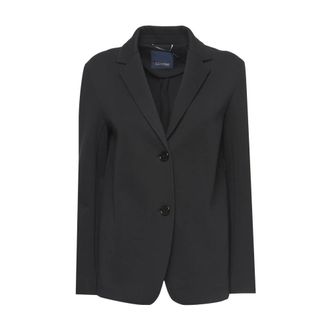 Max Mara Dames, Jassen, Zwart, Maat: M Katoen