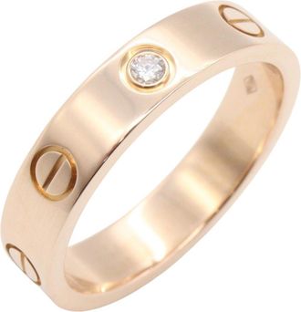Cartier Gold Clear Pink Gold (18K) Band Ring (Pre-Owned)