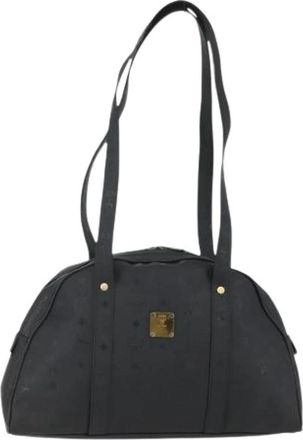 MCM Pre-owned Plastic Schoudertas - Dames - Vintage Schoudertas - Zwart - ONE Size - Vintage