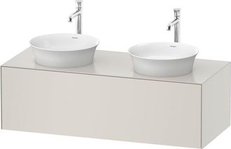 Duravit Tulip Blanco, Mueble De Pared, Ancho 1300 X Fondo 550mm, - Duravit