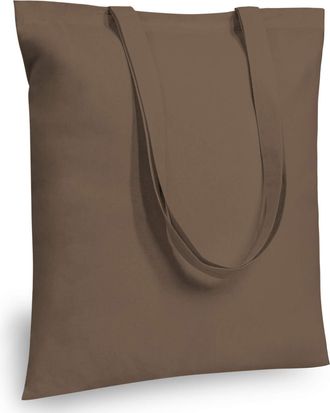 Generic Affordable Cotton Tote Bags, Lightweight and Medium-Duty Reusable Shopping Totes, Ideal for DIY Projects, Branding, Promotions, Gifts, and Events(Brow