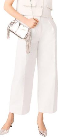 Maje Balloon suit trousers in White at Nordstrom, Size 38 Eu