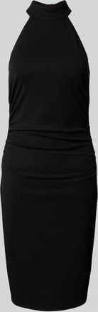 Guess Knielanges Kleid mit Raffungen in BLACK, Gr&ouml;&szlig;e XS