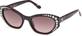 Guess GM00001 52F Womens Sunglasses Tortoiseshell Size 55