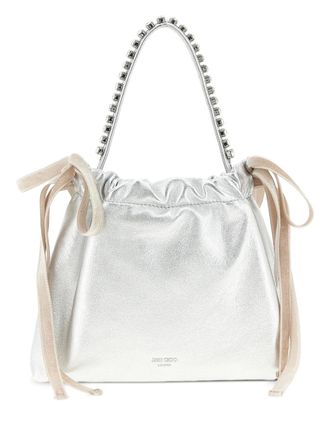 Jimmy Choo London drawstring mini tote bag - Silver