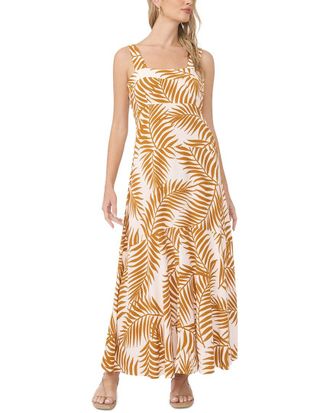 Vince Camuto Square Neck Tiered Maxi Dress