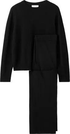 Soft Goat Elasticated-waist Trousers Set