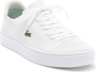Lacoste La Piqu&eacute;e 2.0 Sneaker in White/White at Nordstrom Rack, Size 11.5