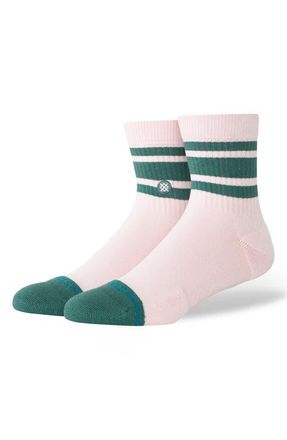 Stance Boyd Cotton Blend Quarter Socks in Pink at Nordstrom, Size Medium