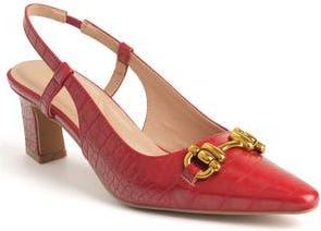 New York & Company Ilona Horsebit Slingback Pump in Red at Nordstrom Rack, Size 7.5