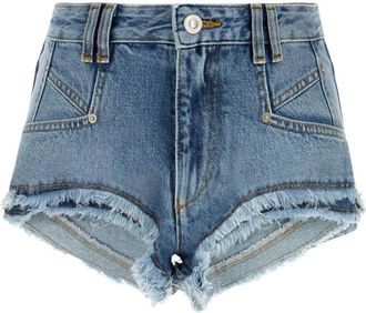 Isabel Marant Eneidala Shorts - Dames - Denim shorts - Blauw - 2XS - Katoen - Korte Broeken