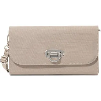 Baggallini Coastal Flip Lock RFID Phone Wallet Crossbody Bag in Moonrock at Nordstrom