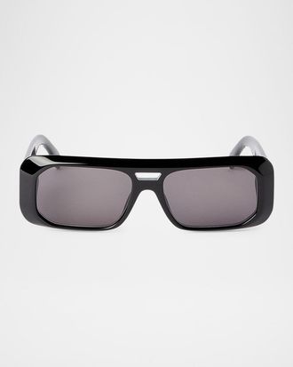 Palm Angels Willow Rectangle Acetate Sunglasses