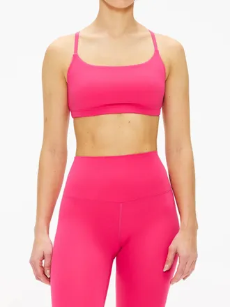 YEAR OF OURS Studio Racer Bralette In Magenta
