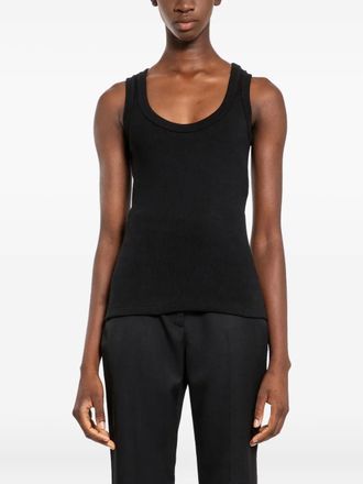 Alexander McQueen scoop-neck tank top - Black