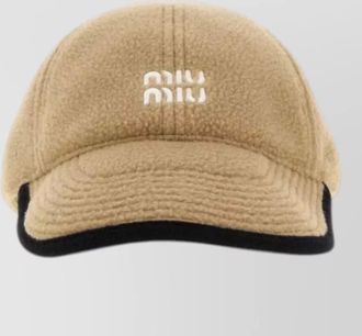 Miu Miu flannel baseball cap