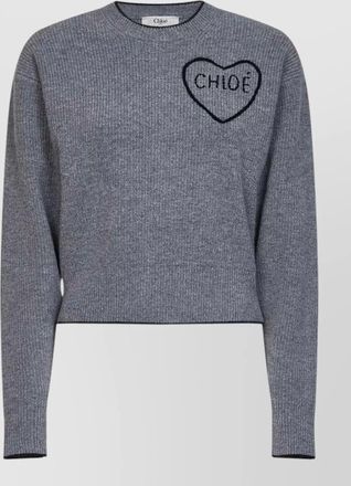 Chlo&eacute; cashmere crewneck sweatshirt