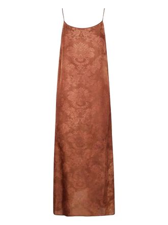 Uma Wang Anaya midi dress - women - Viscose/Cupro - S - Pink