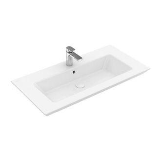 Villeroy & Boch Legato, Encimeras De Lavabo, 1200 X 500 Mm, Rectangular, Para Grifer&iacute;a De 3 Orificios, Orificio Central Perforado, Con Rebosadero, Porcel&aacute;nico Sanitar