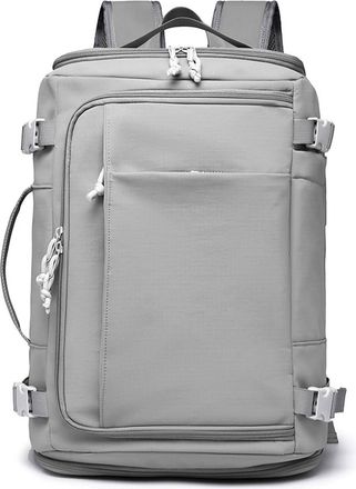 Generic Unisex Student backpack, Oxford cloth waterproof school bag, side pocket design storage bag, suitable for water cups, umbrellas (Gray,30 * 18 * 43cm/1