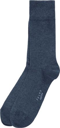 Falke Socken im 2er-Pack in Dunkelblau Melange, Größe 39/42