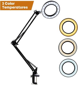 OEM L&aacute;mpara De Aumento Led 5x, L&aacute;mpara De Reparaci&oacute;n Con Pinza Y Brazo Articulado Usb Para Manualidades, Costura Y Lectura