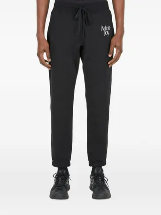 More Joy logo-embroidered track pants - Black