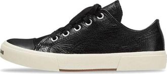 Balenciaga (WMNS) Balenciaga Paris Low Top Sneakers Black Leather and White Rubber 688757W3RCB1090