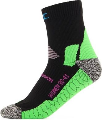 P.A.C. RN 6.0 Running Pro Mid Compression Kompressionssocken für Damen | schwarz