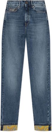 Versace Gestreepte jeans - Heren - Regular Fit Jeans - Blauw - W31 - Denim - Jeans