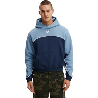 Cotton On Mens Cropped Fit Graphic Hoodie in Chalk Blue Studio 91 at Nordstrom, Size X-Large