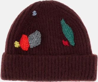 Exquisite J Embroidered Wool Beanie