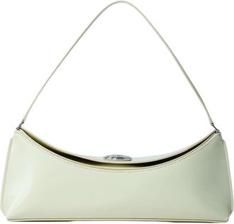 Jacquemus Schoudertas van glad leer met logo - Dames - Schoudertassen - Geel - ONE Size - Leer - Tassen