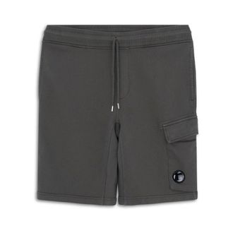 C.P. Company C.P. Company, Casual Shorts, male, Gray, L, Diagonal Fleece Shorts