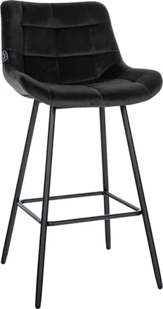 Clp Clp - Taburete De Bar Weston Negro Terciopelo