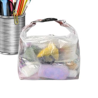 Generic Reusable Grocery Bags - 2L Adjustable Strap Storage,Transparent Grocery Bags for Storage,for Hiking Cycling Riding Fishing Camping Home Party Women Me