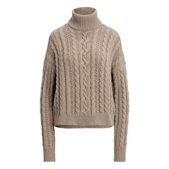 Ralph Lauren Dames, Truien, Beige, Maat: S Katoen