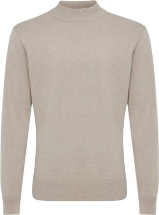 Gentiluomo Gestructureerde coltrui - Heren - Truien - Beige - Maat: M