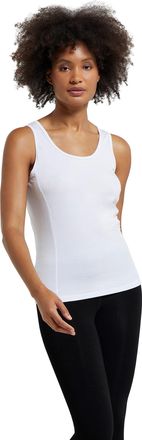 Mountain Warehouse Keep The Heat Womens Thermal Vest Top - Moisture Wick, Quick Dry & Lightweight Baselayer - Best for Autumn Winter, Outdoors, Travelling & Hiking White