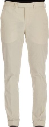 Pantaloni Torino Slim-fit broeken - Heren - Slim Fit Broeken - Beige - XL - Leer - Broeken