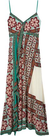 La DoubleJ Abito lungo Turn Around a fiori - Toni neutri