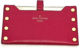 Louis Vuitton Tweedehands leren portemonnees - Dames - Vintage Accessoires - Roze - ONE Size - Leer - Vintage