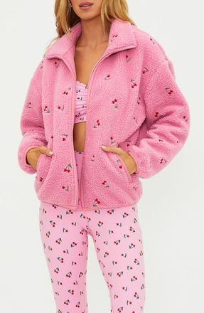 Beach Riot Bennie Fleece Jacket in Mon Cheri Sherpa at Nordstrom, Size X-Large